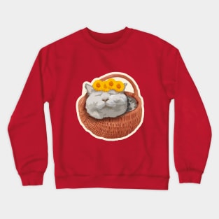 happy cat Crewneck Sweatshirt